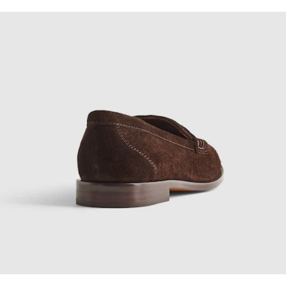 Madewell Grayson Penny Loafers 8 Brown Suede NWT Flats NX648 Academia Prep - Picture 4 of 6